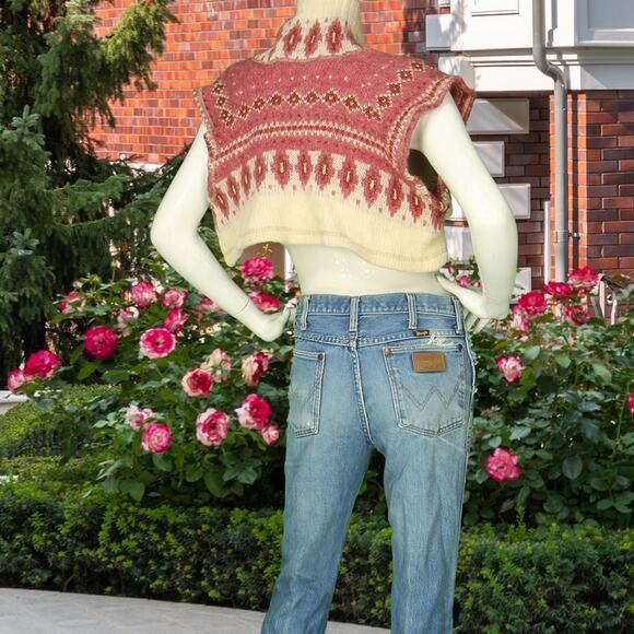 Claudia Grau Designer Wool Recycled Cropped Open Cardigan Sweater S - Picture 1 of 5